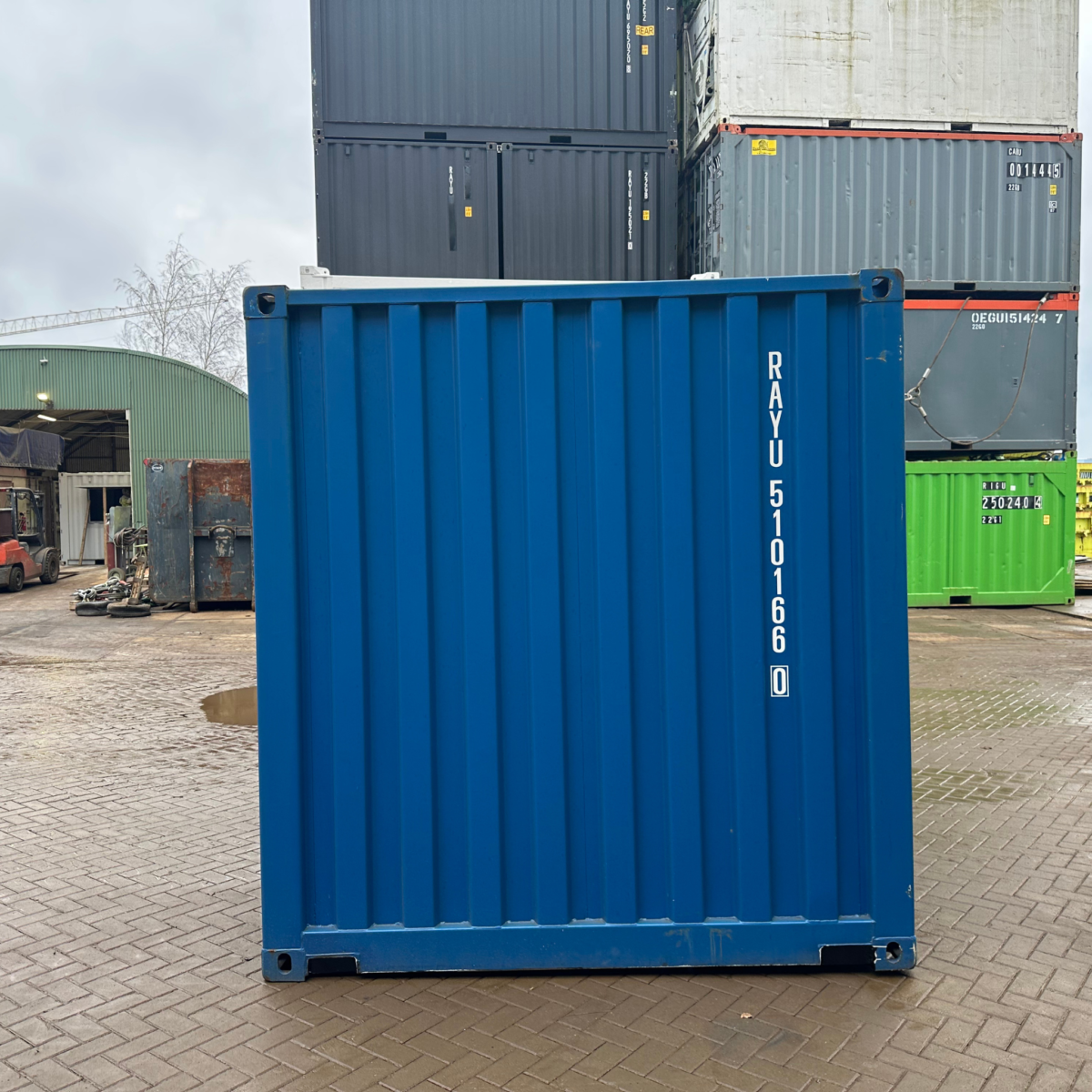 achterzijde 20ft container identificatie